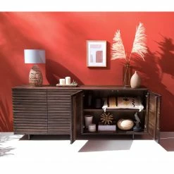 Studio Copenhagen Sideboard Kirley II - Akazie massiv - Akazie Dunkel -Möbel Verkäufe 2024 1000218073 210420 08100800011 MOOD DETAILS P000000001000218073 mood