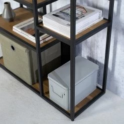 Studio Copenhagen Regal Flox II - Echtholzfurnier / Metall - Eiche / Schwarz -Möbel Verkäufe 2024 1000218118 211020 14273000064 DETAILS P000000001000218118