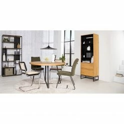 Studio Copenhagen Regal Flox II - Echtholzfurnier / Metall - Eiche / Schwarz -Möbel Verkäufe 2024 1000218118 211021 122852000029 MOOD DETAILS P000000001000218118 mood