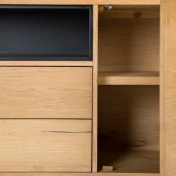 Studio Copenhagen Sideboard Flox II - Echtholzfurnier / Metall - Eiche / Schwarz -Möbel Verkäufe 2024 1000218135 210901 08134800025 DETAILS P000000001000218135 1