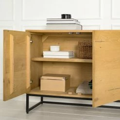 Studio Copenhagen Sideboard Flox II - Echtholzfurnier / Metall - Eiche / Schwarz -Möbel Verkäufe 2024 1000218135 211020 14143800060 DETAILS P000000001000218135 1