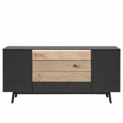 GWINNER Sideboard Misano II (2-teilig) - Inkl. Beleuchtung - Anthrazit / Wildeiche -Möbel Verkäufe 2024 1000218340 200828 11292100204 DETAILS P000000001000218340