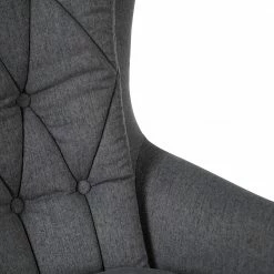 Jack & Alice Bürosessel Bracon II - Flachgewebe / Nylon - Dunkelgrau / Schwarz -Möbel Verkäufe 2024 1000218350 220330 050 DETAILS P000000001000218350