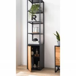 Red Living Regal Barview - Echtholzfurnier - Eiche / Anthrazit -Möbel Verkäufe 2024 1000218360 210413 12580200011 DETAILS P000000001000218360