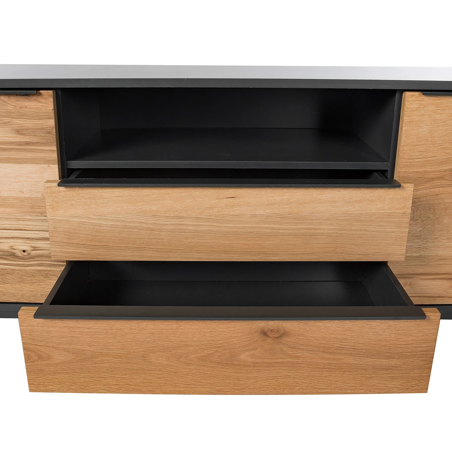 Red Living Sideboard Barview II - Echtholzfurnier - Eiche / Anthrazit 14 Red Living Sideboard Barview II - Echtholzfurnier - Eiche / Anthrazit – Bild 12