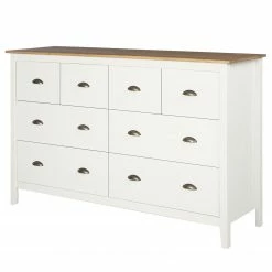Maison Belfort Sideboard Rivery II - Kiefer massiv - Weiß