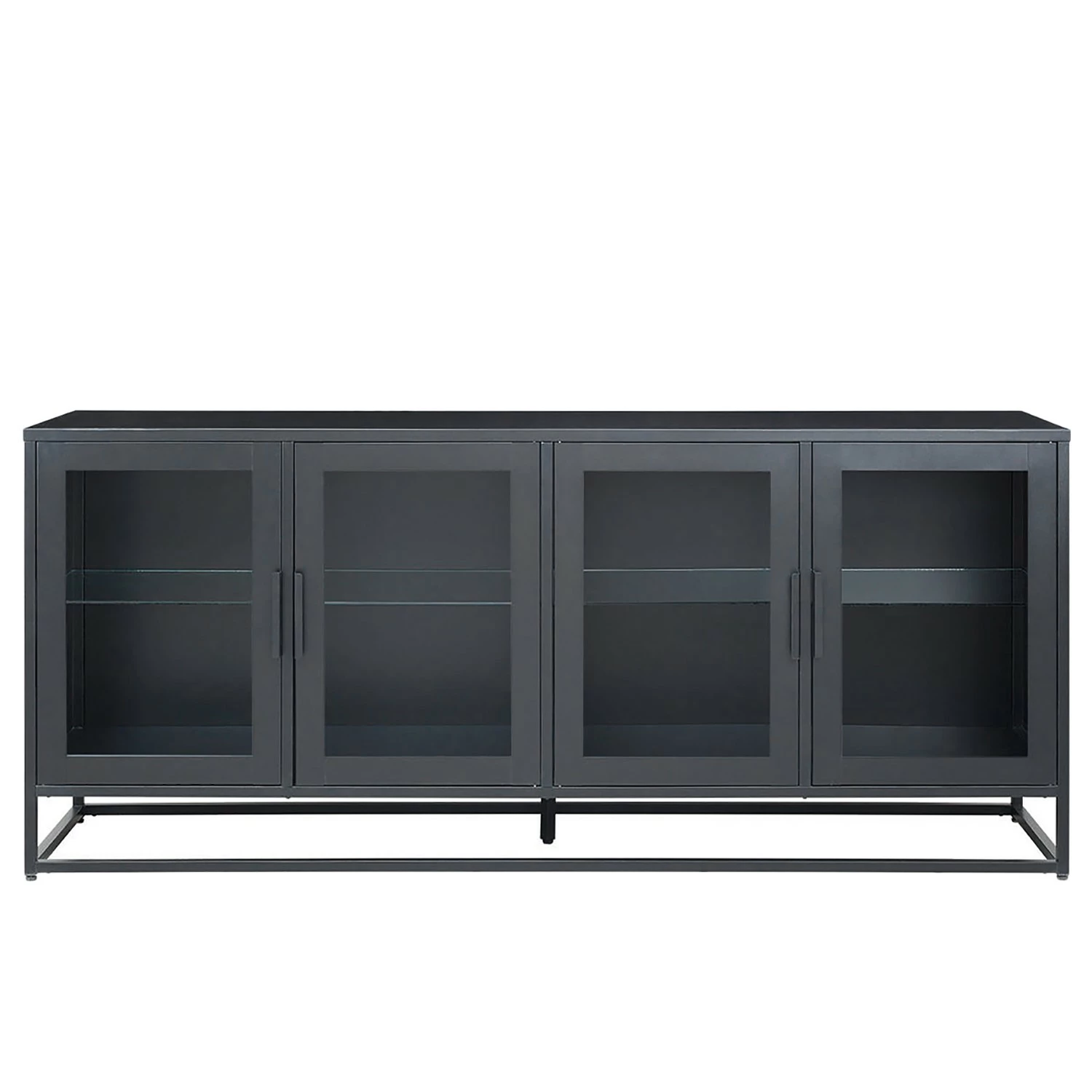 Ars manufacti Sideboard Kayys - Glas / Metall - Schwarz 6 Ars manufacti Sideboard Kayys - Glas / Metall - Schwarz – Bild 4