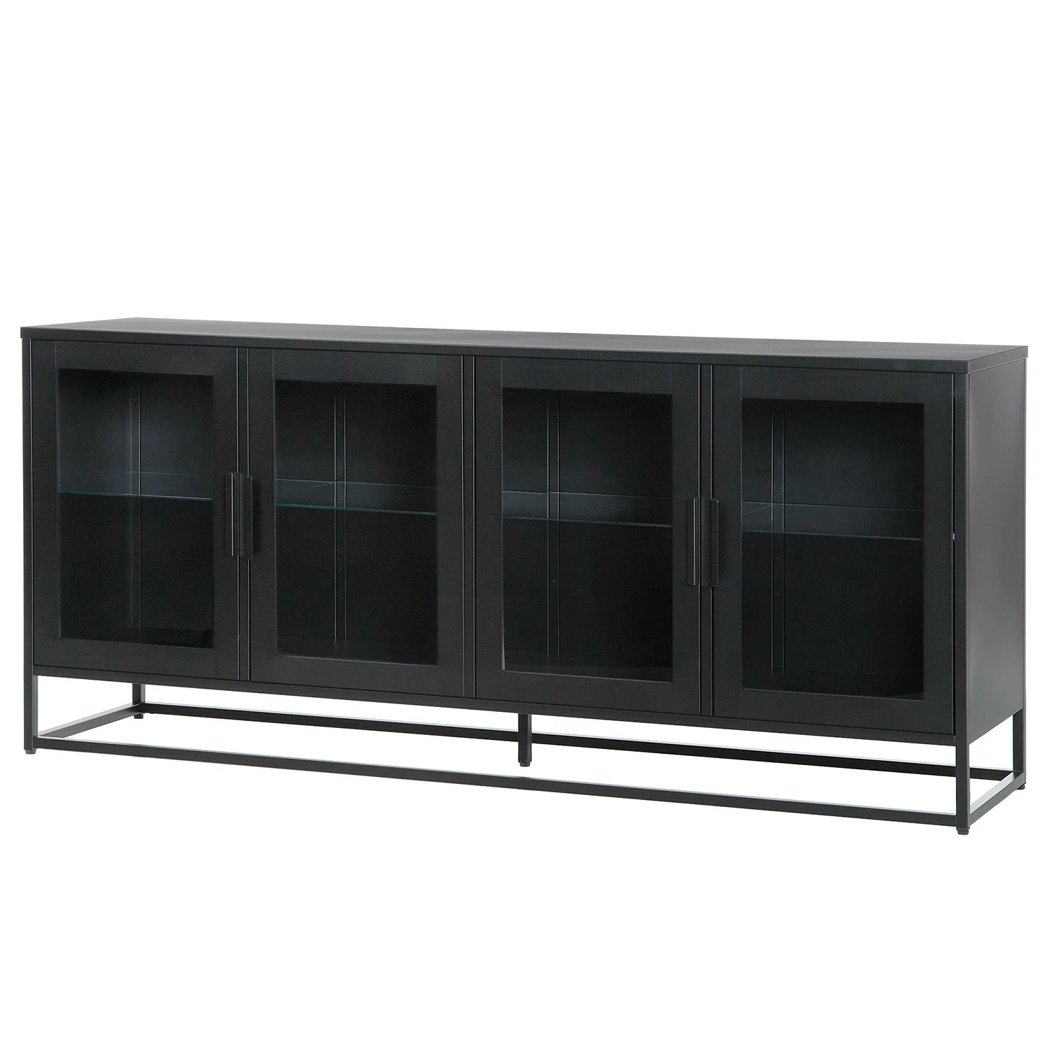 Ars manufacti Sideboard Kayys - Glas / Metall - Schwarz 3 Ars manufacti Sideboard Kayys - Glas / Metall - Schwarz