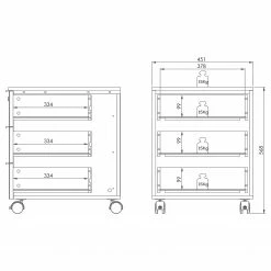 Maja Möbel Rollcontainer Trendo - Matt Weiß -Möbel Verkäufe 2024 1000220598 200824 06312500084 SKETCH DETAILS P000000001000220598 sketch