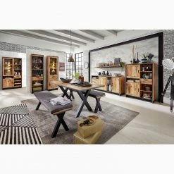 Ridgevalley Sideboard Priay - Lärche Dekor / Graphit -Möbel Verkäufe 2024 1000220687 200819 06373300123 MOOD DETAILS P000000001000220687 mood