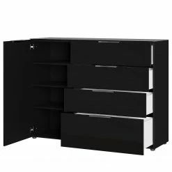 Germania Sideboard Oakland I - Glas - Schwarz -Möbel Verkäufe 2024 1000223285 200826 06242000069 DETAILS P000000001000223285