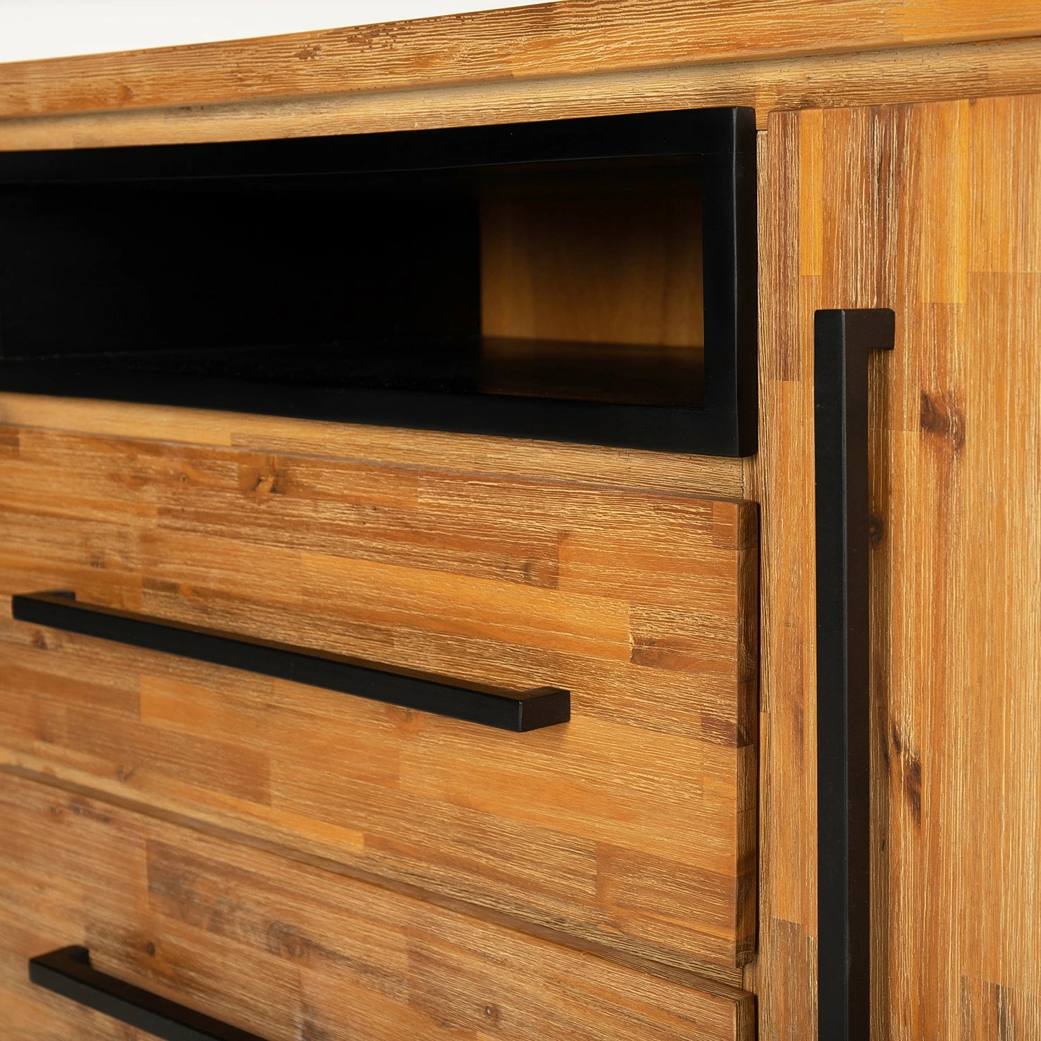 Ars manufacti Sideboard Urban Industry I - Akazie teilmassiv / Metall - Akazie / Schwarz 18 Ars manufacti Sideboard Urban Industry I - Akazie teilmassiv / Metall - Akazie / Schwarz – Bild 16