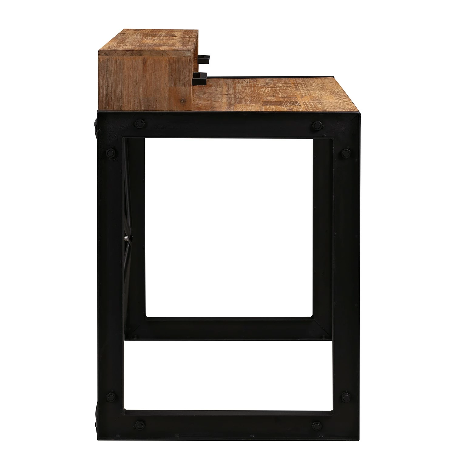 Ars manufacti Schreibtisch Urban Industry - Akazie massiv / Metall - Akazie / Schwarz 6 Ars manufacti Schreibtisch Urban Industry - Akazie massiv / Metall - Akazie / Schwarz – Bild 4