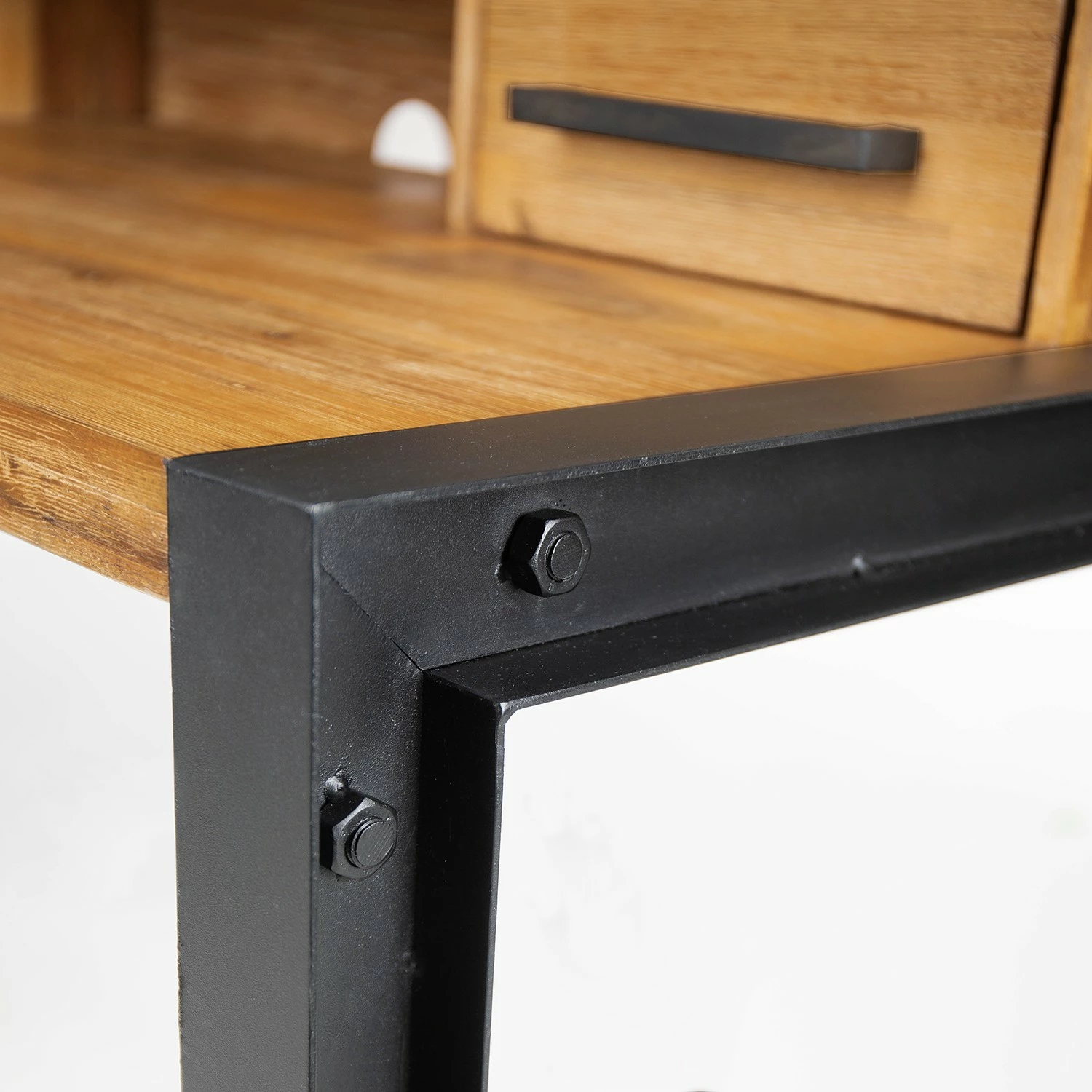 Ars manufacti Schreibtisch Urban Industry - Akazie massiv / Metall - Akazie / Schwarz 16 Ars manufacti Schreibtisch Urban Industry - Akazie massiv / Metall - Akazie / Schwarz – Bild 14