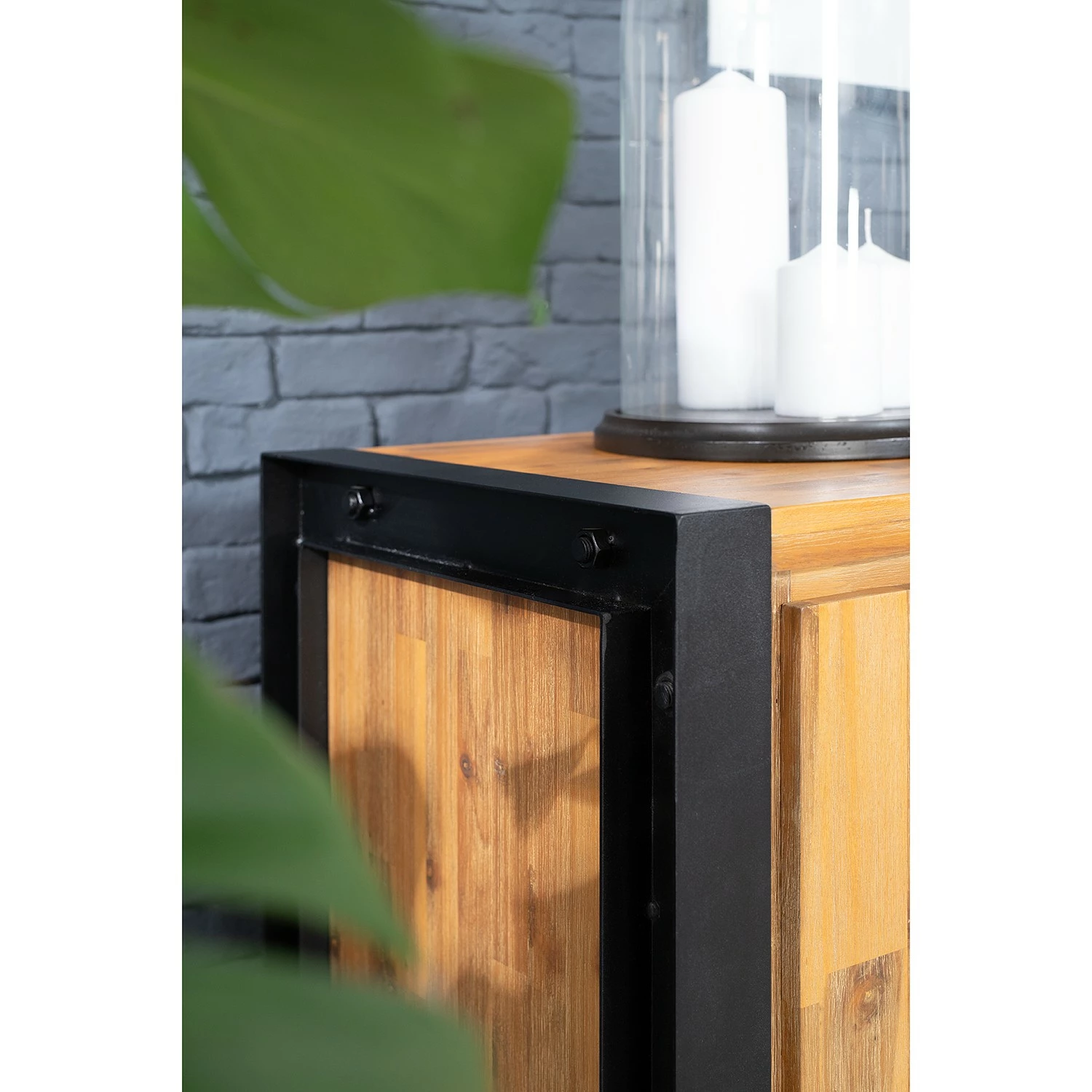 Ars manufacti Sideboard Urban Industry II - Akazie teilmassiv / Metall - Akazie / Schwarz 17 Ars manufacti Sideboard Urban Industry II - Akazie teilmassiv / Metall - Akazie / Schwarz – Bild 15