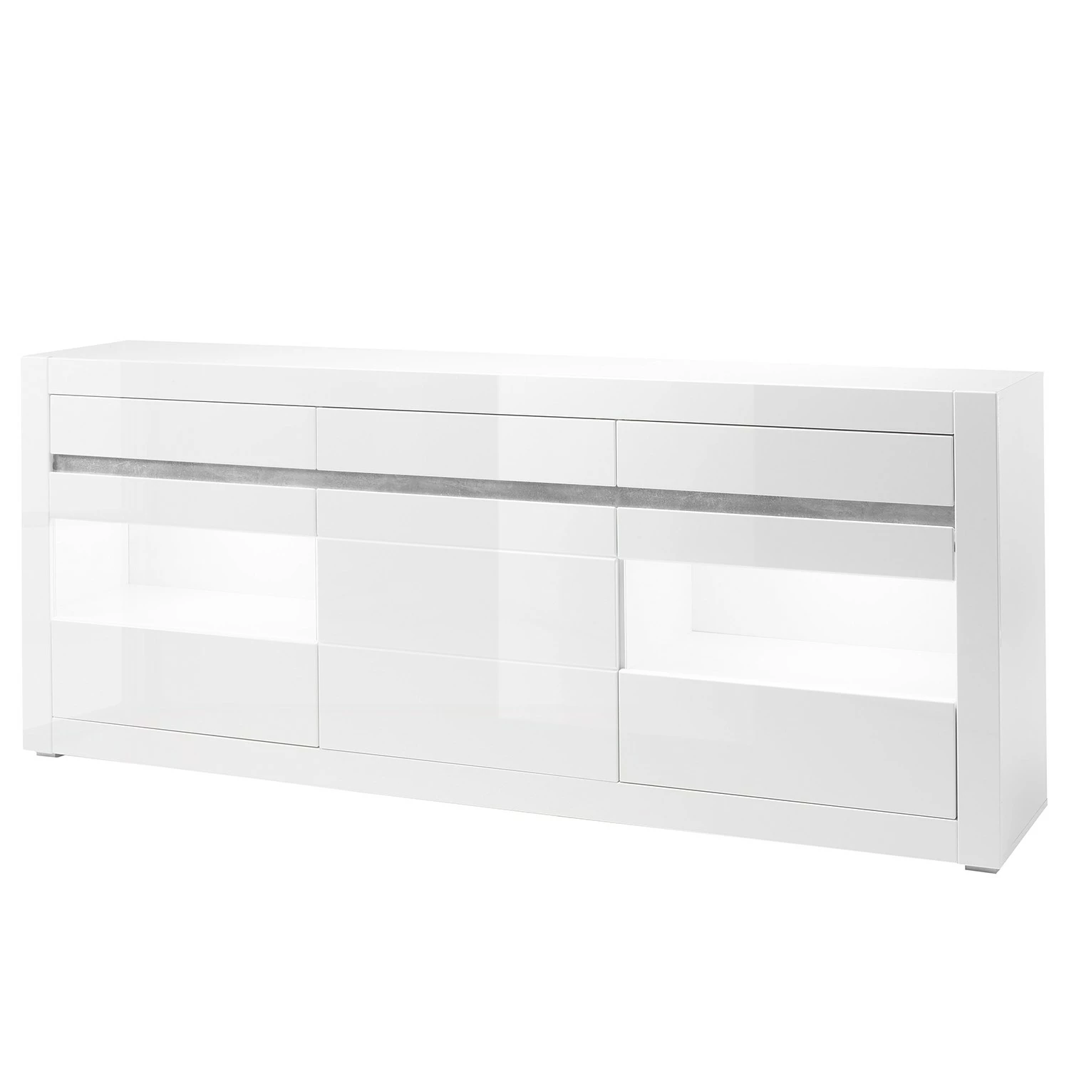 Loftscape Sideboard Cape Ann II - Hochglanz Weiß / Matt Weiß 3 Loftscape Sideboard Cape Ann II - Hochglanz Weiß / Matt Weiß
