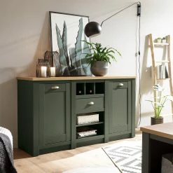 Norrwood Sideboard Cardet - Moosgrün / Eiche Wotan Dekor -Möbel Verkäufe 2024 1000227576 201016 13050500120 MOOD DETAILS P000000001000227576 mood