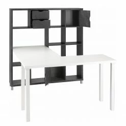 Furnitive Schreibtischkombination Lurs - Beton Dekor / Weiß -Möbel Verkäufe 2024 1000229600 201104 14091800127 DETAILS P000000001000229600