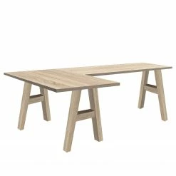 Mooved Eckschreibtisch Leeton I - Eiche Sanremo Hell Dekor