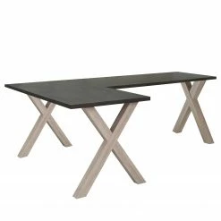 Mooved Eckschreibtisch Leeton II - Eiche / Anthrazit