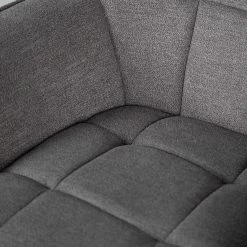 Furnitive Bürostuhl Valady II - Microfaser / Eisen - Grau / Chrom -Möbel Verkäufe 2024 1000230741 220322 036 DETAILS P000000001000230741