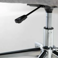 Furnitive Bürostuhl Valady II - Microfaser / Eisen - Grau / Chrom -Möbel Verkäufe 2024 1000230741 220322 037 DETAILS P000000001000230741