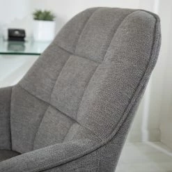 Furnitive Bürostuhl Valady II - Microfaser / Eisen - Grau / Chrom -Möbel Verkäufe 2024 1000230741 220629 030 DETAILS P000000001000230741