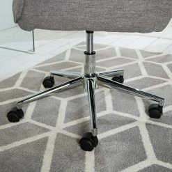 Furnitive Bürostuhl Valady II - Microfaser / Eisen - Grau / Chrom -Möbel Verkäufe 2024 1000230741 220629 033 DETAILS P000000001000230741