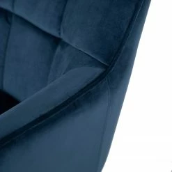 Furnitive Bürostuhl Valady I - Samt / Eisen - Blau / Schwarz -Möbel Verkäufe 2024 1000230746 220322 035 DETAILS P000000001000230746