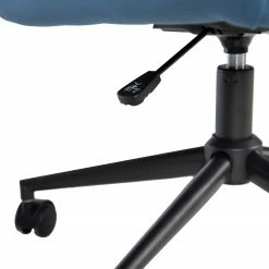 Furnitive Bürostuhl Valady I - Samt / Eisen - Blau / Schwarz -Möbel Verkäufe 2024 1000230746 220322 037 DETAILS P000000001000230746