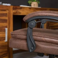 Furnitive Chefsessel Wisdom - Microfaser / Kunststoff - Vintage Braun / Schwarz -Möbel Verkäufe 2024 1000230753 220624 022 MOOD DETAILS P000000001000230753 mood