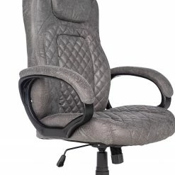 Furnitive Chefsessel Loyalton - Microfaser / Kunststoff - Vintage Grau / Schwarz -Möbel Verkäufe 2024 1000230754 220330 032 DETAILS P000000001000230754