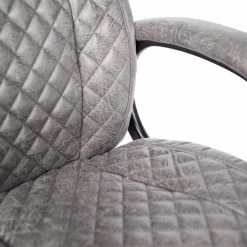 Furnitive Chefsessel Loyalton - Microfaser / Kunststoff - Vintage Grau / Schwarz -Möbel Verkäufe 2024 1000230754 220330 033 DETAILS P000000001000230754