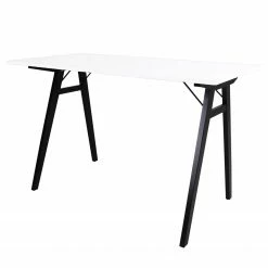 Norrwood Schreibtisch Loulay - Weiß / Schwarz