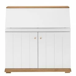 Furnitive Sekretär Whiteoak - MDF / Eiche Furnier - Weiß / Eiche -Möbel Verkäufe 2024 1000232377 210323 08071900008 DETAILS P000000001000232377