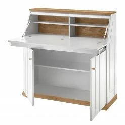 Furnitive Sekretär Whiteoak - MDF / Eiche Furnier - Weiß / Eiche -Möbel Verkäufe 2024 1000232377 210323 08071900009 DETAILS P000000001000232377