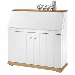 Furnitive Sekretär Whiteoak - MDF / Eiche Furnier - Weiß / Eiche -Möbel Verkäufe 2024 1000232377 210323 08071900010 DETAILS P000000001000232377