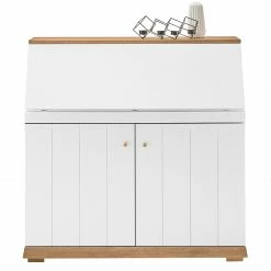 Furnitive Sekretär Whiteoak - MDF / Eiche Furnier - Weiß / Eiche -Möbel Verkäufe 2024 1000232377 210323 08071900011 DETAILS P000000001000232377