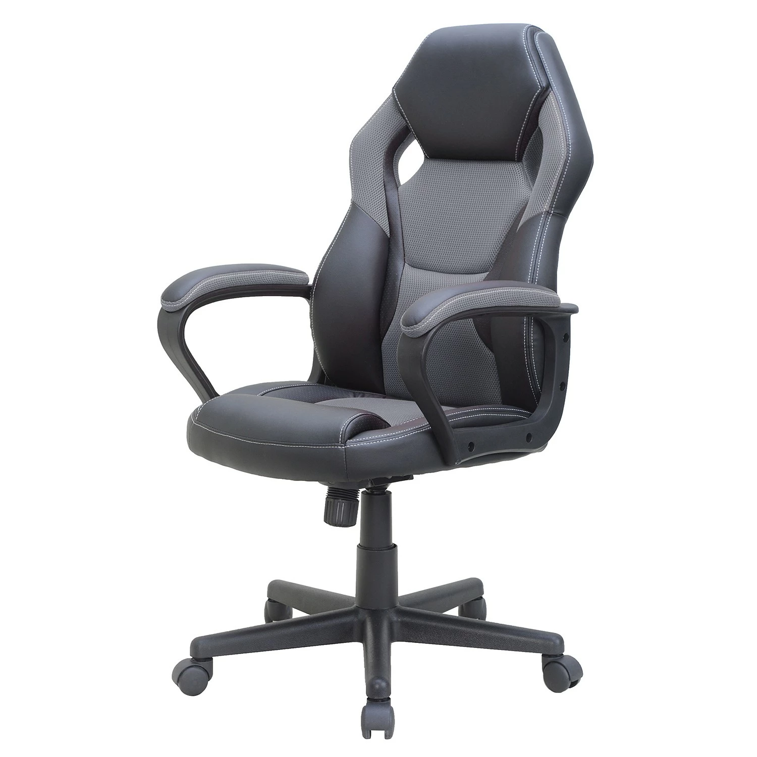 Furnitive Gaming Chair Auxon - Kunstleder / Nylon - Schwarz / Grau 3 Furnitive Gaming Chair Auxon - Kunstleder / Nylon - Schwarz / Grau
