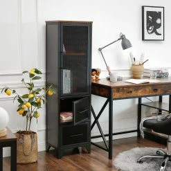 Red Living Regal Thenon - Schwarz / Braun -Möbel Verkäufe 2024 1000235693 201210 06232100194 MOOD DETAILS P000000001000235693 mood