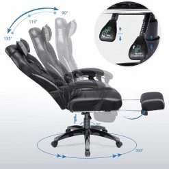 Loftscape Gaming Chair Sepx - Kunstleder - Schwarz / Grau -Möbel Verkäufe 2024 1000235714 210118 06413600121 DETAILS P000000001000235714