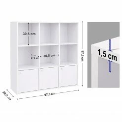 Loftscape Regal Miellin - Weiß -Möbel Verkäufe 2024 1000235723 210118 06432100190 SKETCH DETAILS P000000001000235723 sketch