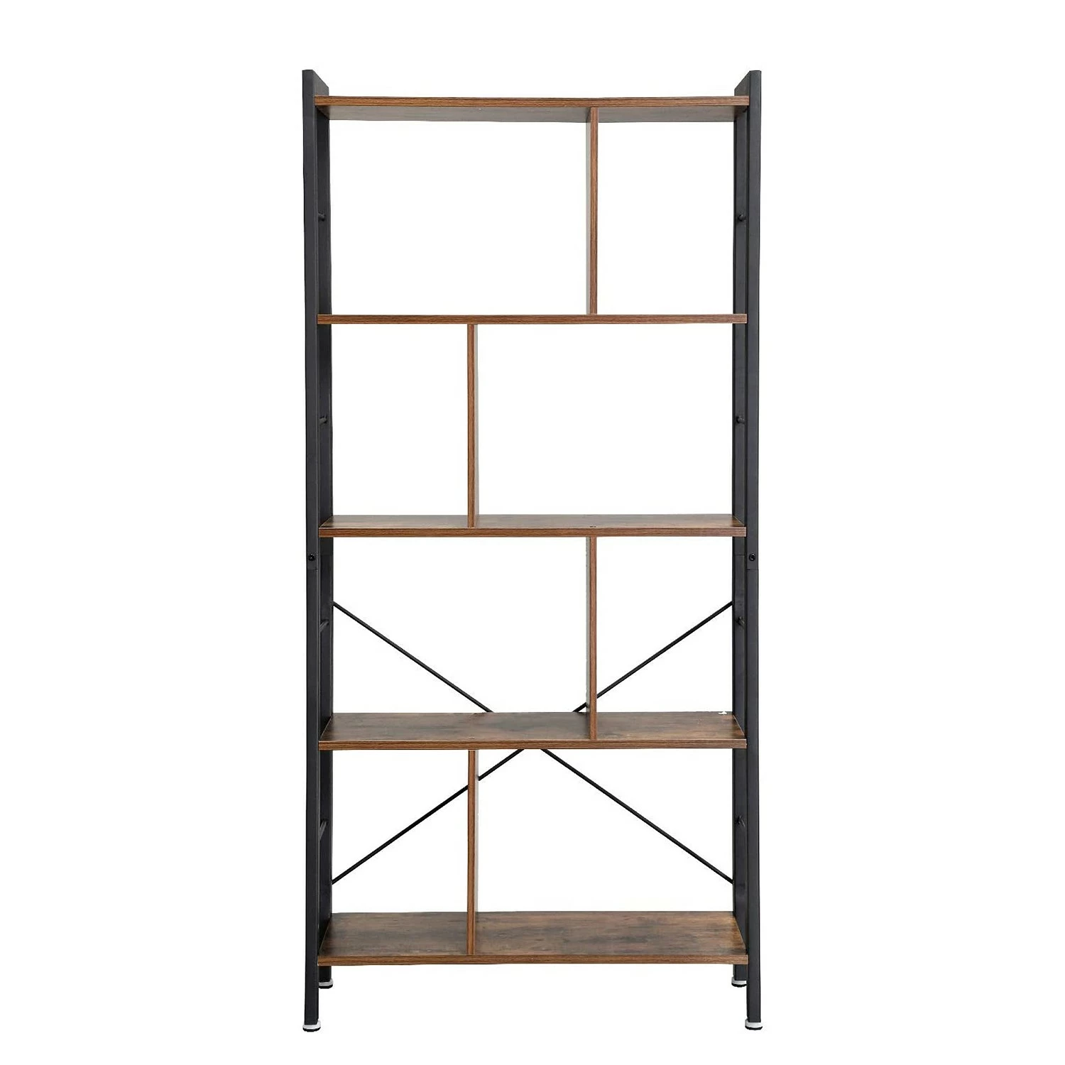 Red Living Regal Niolon I - Eiche Rustikal Dekor - Schwarz 6 Red Living Regal Niolon I - Eiche Rustikal Dekor - Schwarz – Bild 4