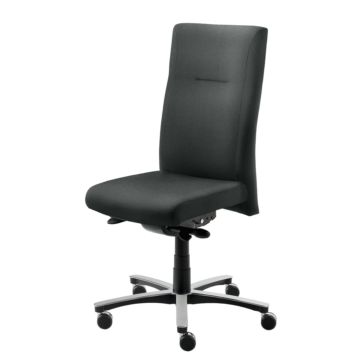 Mayer Sitzmöbel Bürodrehstuhl myNEW VISION XXL II - Leder / Aluminium - Anthrazit 3 Mayer Sitzmöbel Bürodrehstuhl myNEW VISION XXL II - Leder / Aluminium - Anthrazit