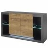 Red Living Sideboard Talence II - Kastanie Dekor / Grau
