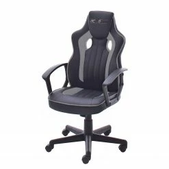 Furnitive Gaming Chair mcRacer Etaux - Kunstleder / Nylon - Schwarz