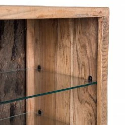 Ars Natura Sideboard Roody - Inkl. Beleuchtung - Akazie massiv / Metall - Akazie / Schwarz -Möbel Verkäufe 2024 1000238181 220420 065 DETAILS P000000001000238181