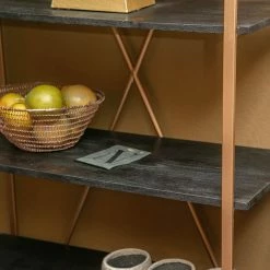 Red Living Regal Oissel - Akazie massiv / Metall - Akazie Schwarz / Gold -Möbel Verkäufe 2024 1000240810 210113 13380800063 DETAILS P000000001000240810