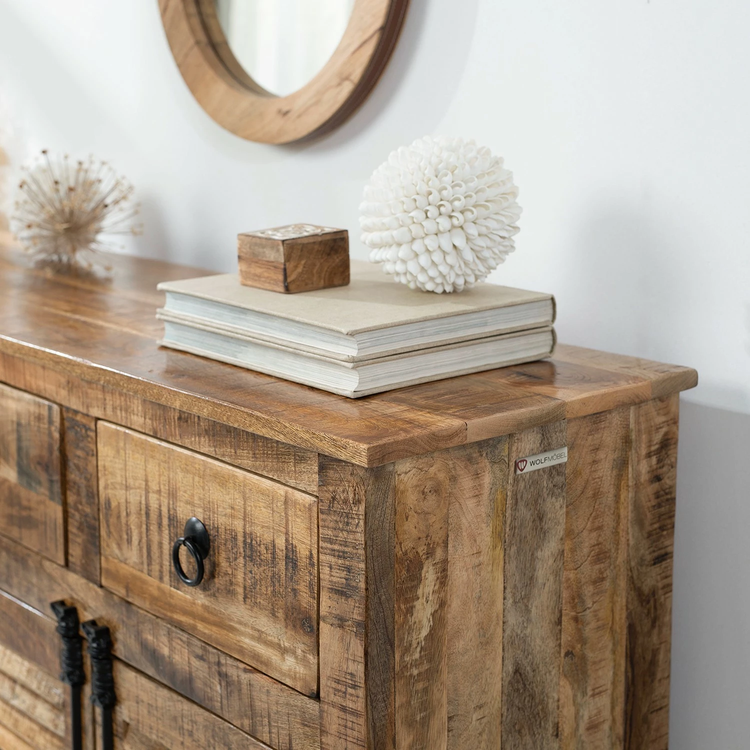 Wolf-Möbel Sideboard Senille - Mango massiv 14 Wolf-Möbel Sideboard Senille - Mango massiv – Bild 12