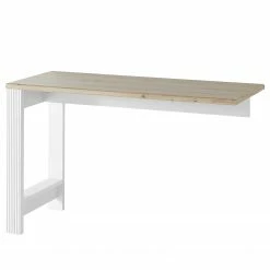 Ridgevalley Schreibtisch-Ansatz Jasmund - Pinie Weiß Dekor